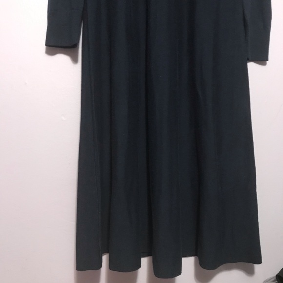J CREW ALICE NECK TIE NAVY BLUE LIGHTWEIGHT KNIT DRESS SIZE LARGE - Picture 2 of 8